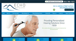 Desktop Screenshot of echohearingcenter.com