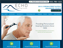 Tablet Screenshot of echohearingcenter.com